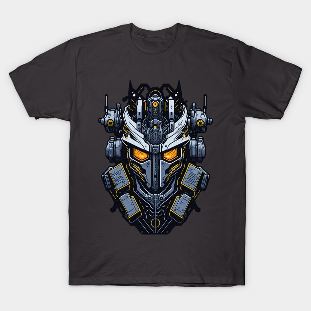 Mecha Skull S03 D24 T-Shirt by Houerd